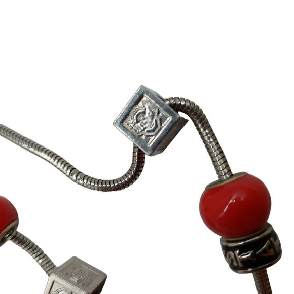 Ohio State Buckeyes 18 Inch Chain Necklace Metal Logo Charms - Picture 7 of 10